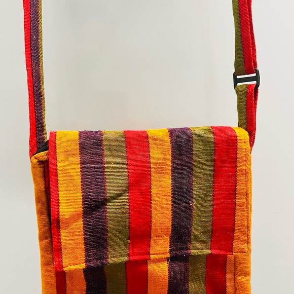Colorful Striped Shoulder Bag - Picture 2 of 4